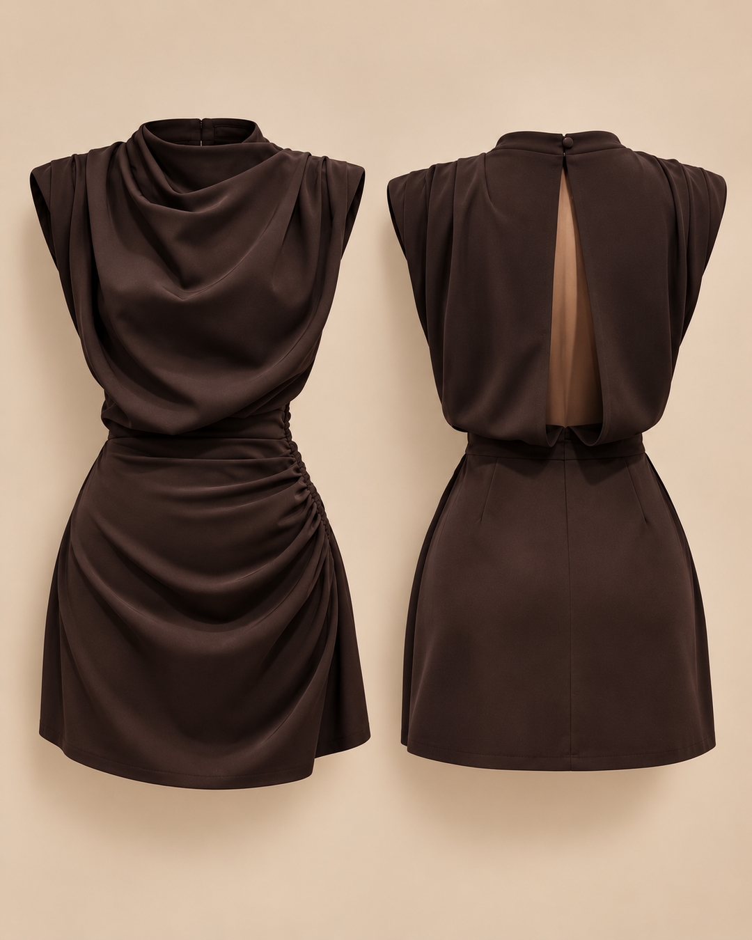AMAYA DRESS – CHOCOLATE