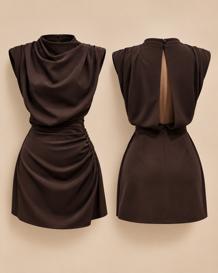 AMAYA DRESS – CHOCOLATE