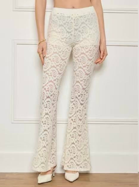 Lace Flare Pants