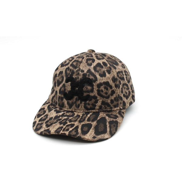 Leopard Print Cap mit Signature-Emblem
