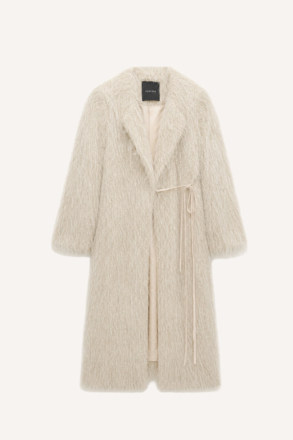 THE FRINGE COAT – IVORY