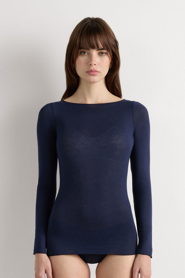 Celeste Cashmere Shirt - Nachtblau