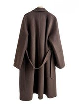 Woll-Cashmere Mantel – Chocolate Brown