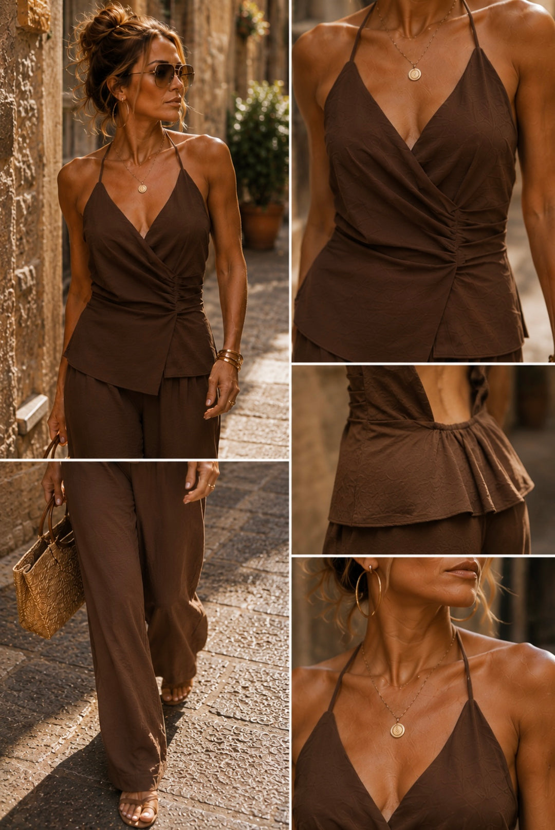 MORGAN JUMPSUIT – CHOCOLATE