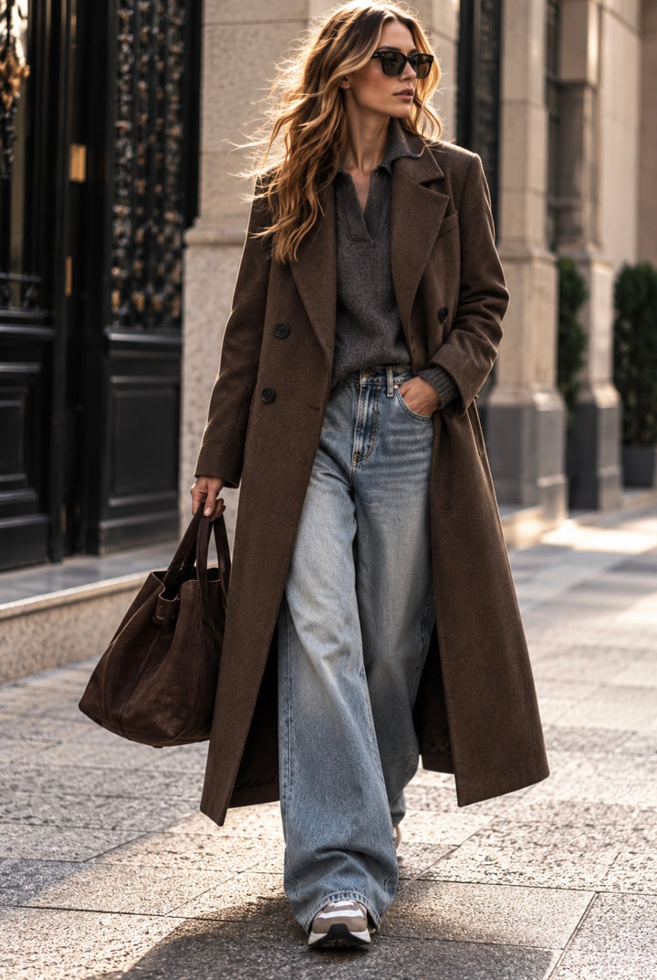 THE SIGNATURE COAT - CHOCOLATE
