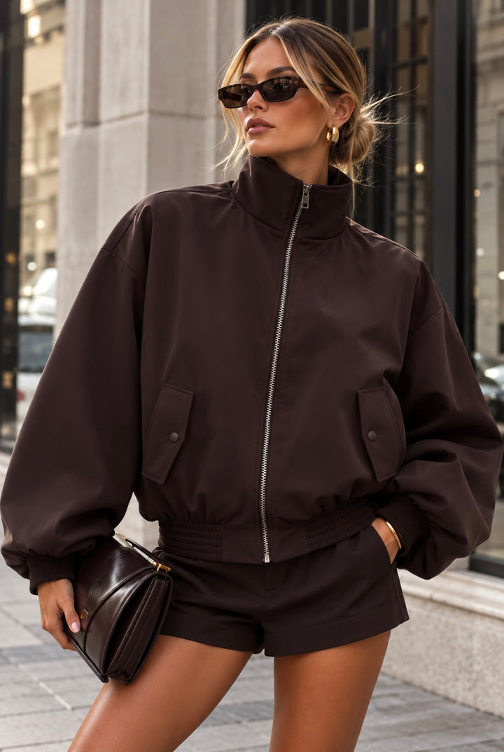 ALBA JACKET – Chocolate