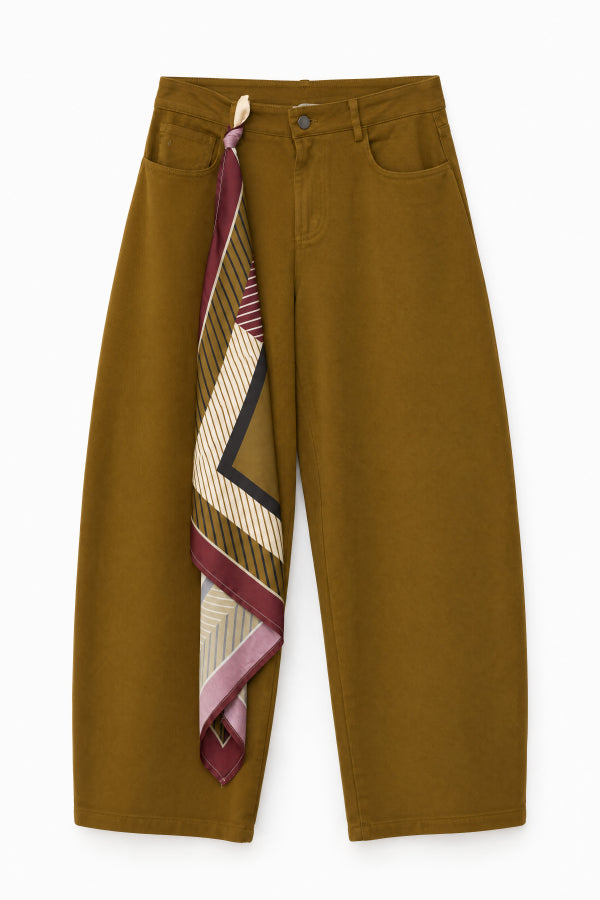 OLIVE SCARF PANTS