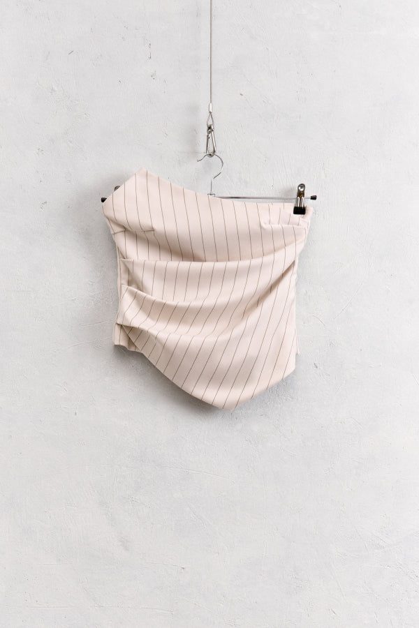 PINSTRIPE BANDEAU-TOP