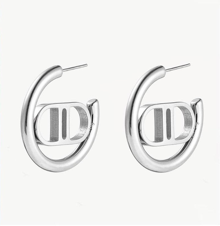 OHRRING JADE - SILBER