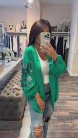Emerald Éclat Kimono