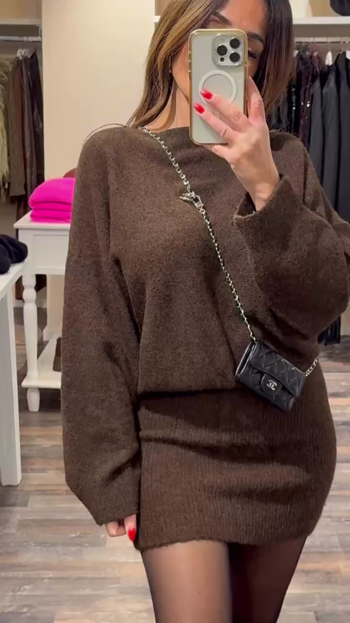 LUNA DRESS – CHOCOLATE